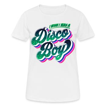 Disco Boy | Party Feiern Partyshirt - Frauen T-Shirt atmungsaktiv - Weiß - Vorne - AI Model Female 172 dark (172cm)