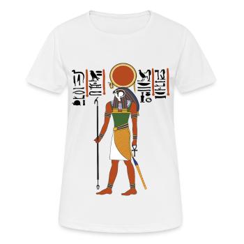 RA Sonnengott - Frauen T-Shirt atmungsaktiv - Weiß - Vorne - AI Model Female 172 dark (172cm)