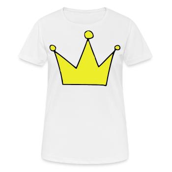 Crown Prince Princess prince princess - Women's Breathable T-Shirt - white - Front - AI Model Female 172 dark (172cm)