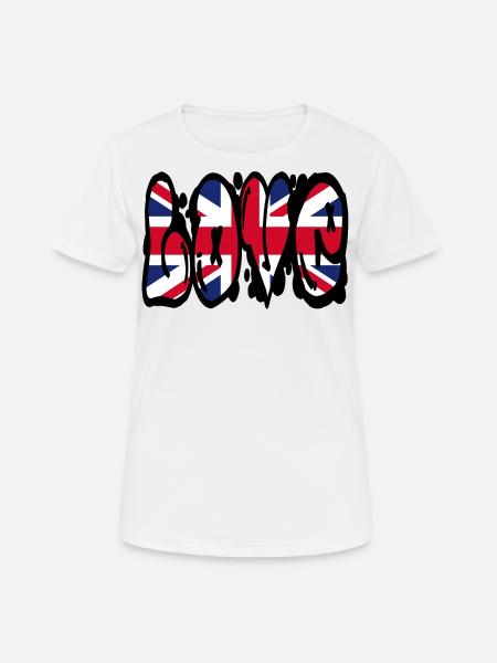Love Great Britain - UK - Graffiti - Women's Breathable T-Shirt - white