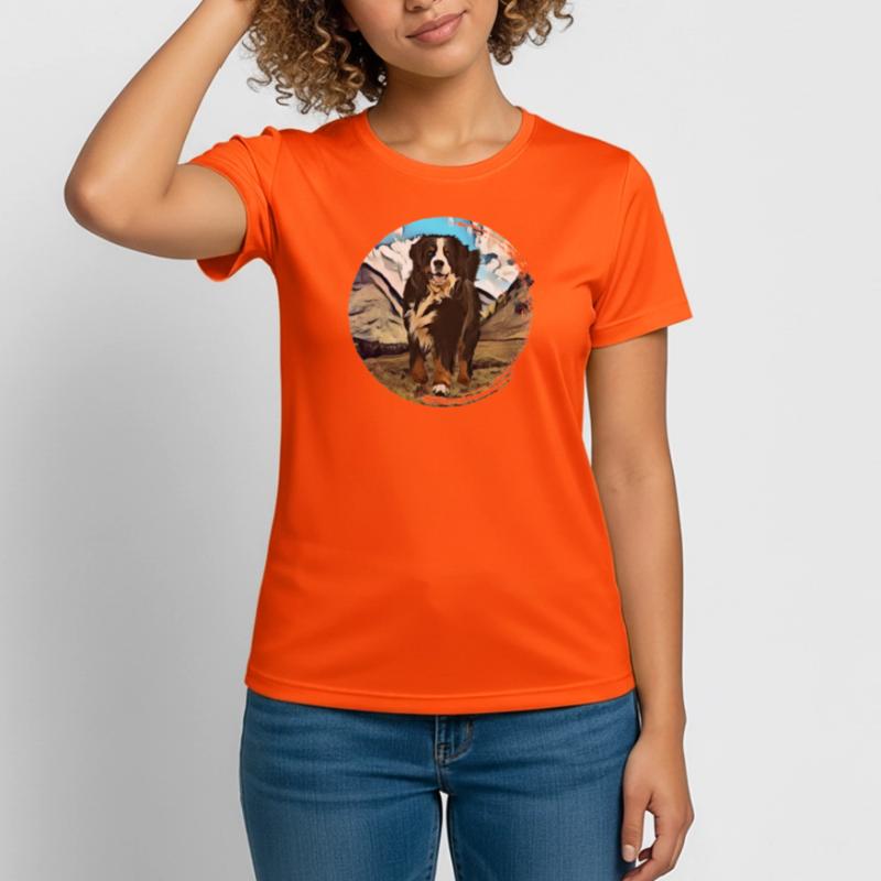Berner Berghund Frauen T-Shirt atmungsaktiv