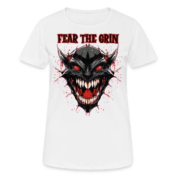 Dämonenkopf, Fürchte das Grinsen - Frauen T-Shirt atmungsaktiv - Weiß - Vorne - AI Model Female 172 dark (172cm)