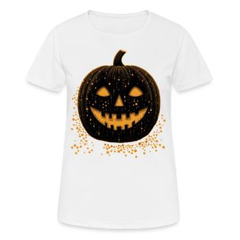 Black Jack O lantern - Women's Breathable T-Shirt - white - Front - AI Model Female 172 dark (172cm)