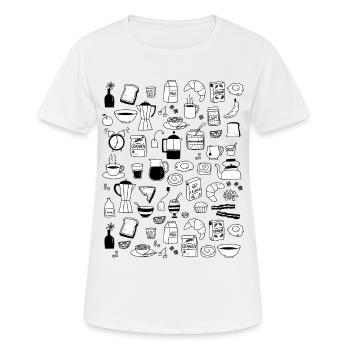 Breakfast - Women's Breathable T-Shirt - white - Front - AI Model Female 172 dark (172cm)