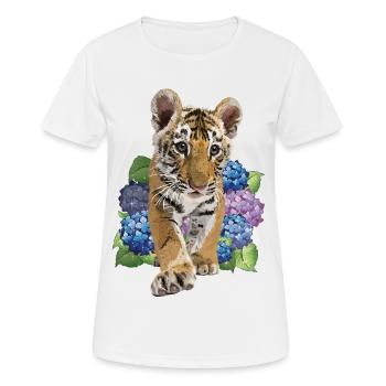 Bengal tiger - Women's Breathable T-Shirt - white - Front - AI Model Female 172 dark (172cm)