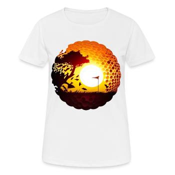 Golf, is a sport for skill and endurance - Women's Breathable T-Shirt - white - Front - AI Model Female 172 dark (172cm)
