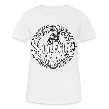 Schwergewicht Unite Sumo Wrestling Club - Frauen T-Shirt atmungsaktiv - Weiß - Vorne - AI Model Female 172 dark (172cm)