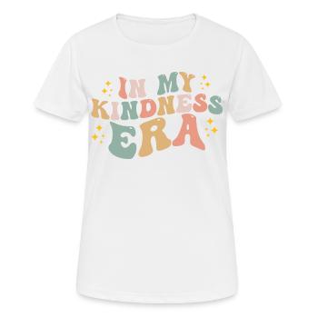 In My Kindness Era Funny Groovy In My Kindness Era - T-shirt respirant Femme - blanc - Devant - AI Model Female 172 dark (172cm)