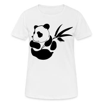 Baby Panda - Frauen T-Shirt atmungsaktiv - Weiß - Vorne - AI Model Female 172 dark (172cm)