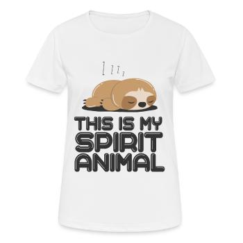Sloth is my Spirit Animal - Women's Breathable T-Shirt - white - Front - AI Model Female 172 dark (172cm)