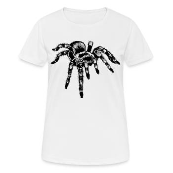 Mexikanische Rotknie-Vogelspinne - Frauen T-Shirt atmungsaktiv - Weiß - Vorne - AI Model Female 172 dark (172cm)