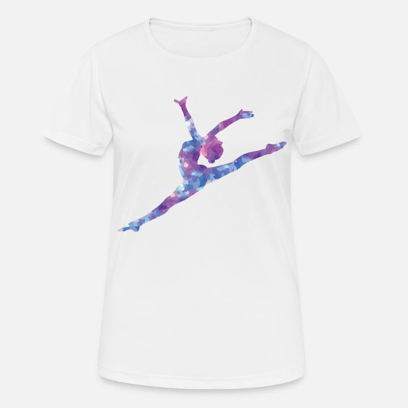 do gymnastics - Women's Breathable T-Shirt - white