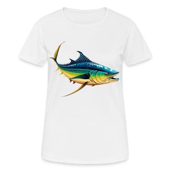 Thon - T-shirt respirant Femme - blanc - Devant - AI Model Female 172 dark (172cm)