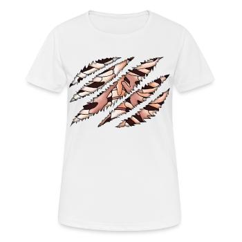 Skeleton Blow - Women's Breathable T-Shirt - white - Front - AI Model Female 172 dark (172cm)