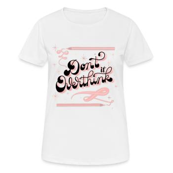 Don't think too much - Women's Breathable T-Shirt - white - Front - AI Model Female 172 dark (172cm)