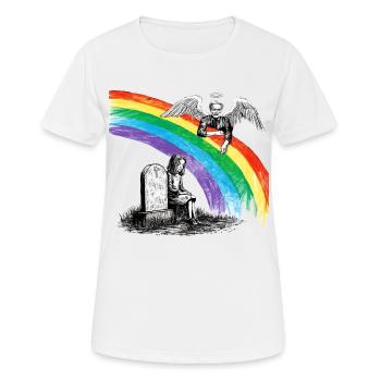 Daughter Dad Mourning Angel - Women's Breathable T-Shirt - white - Front - AI Model Female 172 dark (172cm)