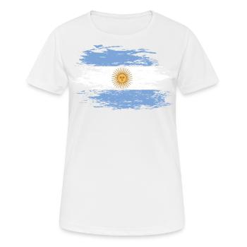 Argentina used - Women's Breathable T-Shirt - white - Front - AI Model Female 172 dark (172cm)