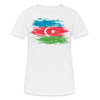 Azerbaijan used - Women's Breathable T-Shirt - white - Front - AI Model Female 172 dark (172cm)