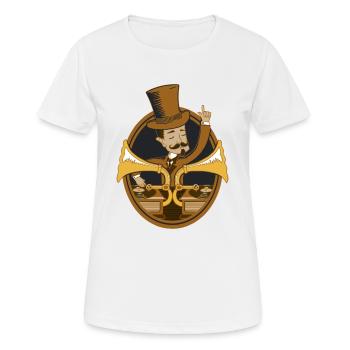 Retro dj vintage - T-shirt respirant Femme - blanc - Devant - AI Model Female 172 dark (172cm)