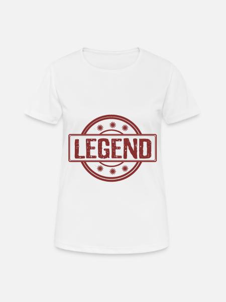 Legend in red - Legend in red - Women's Breathable T-Shirt - white