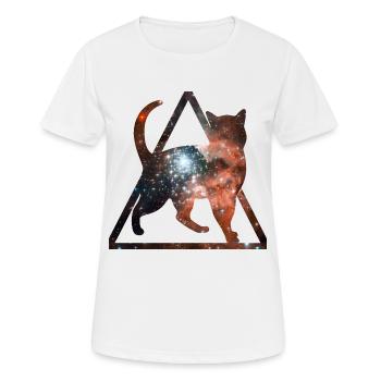 space pussy - T-shirt respirant Femme - blanc - Devant - AI Model Female 172 dark (172cm)