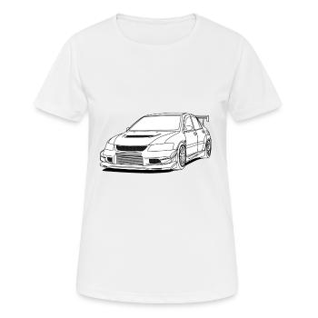 Lancer white - T-shirt respirant Femme - blanc - Devant - AI Model Female 172 dark (172cm)