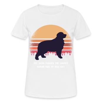 Bernese mountain dog mom - Women's Breathable T-Shirt - white - Front - AI Model Female 172 dark (172cm)