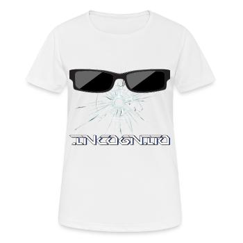 Broken Glass Sunglasses - Incognito - Women's Breathable T-Shirt - white - Front - AI Model Female 172 dark (172cm)