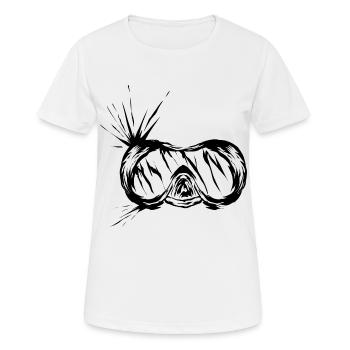 Diver Diving goggles - Women's Breathable T-Shirt - white - Front - AI Model Female 172 dark (172cm)