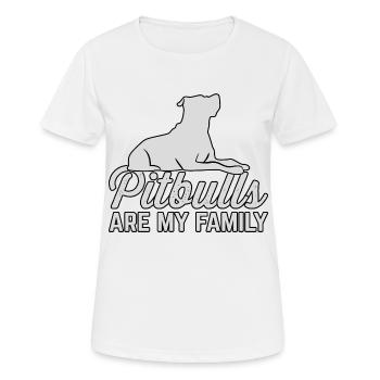 Pitbulls are my friendly - Women's Breathable T-Shirt - white - Front - AI Model Female 172 dark (172cm)