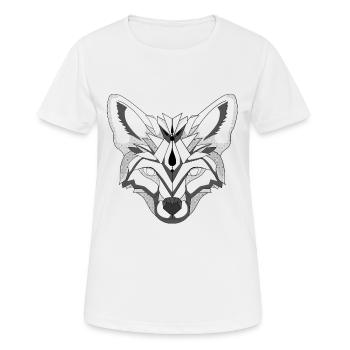 Minimalist fox - Women's Breathable T-Shirt - white - Front - AI Model Female 172 dark (172cm)