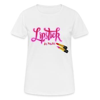 Lipstick in love - Women's Breathable T-Shirt - white - Front - AI Model Female 172 dark (172cm)