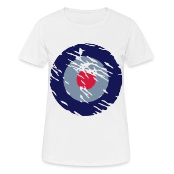 Vintage Mod Sign - Frauen T-Shirt atmungsaktiv - Weiß - Vorne - AI Model Female 172 dark (172cm)