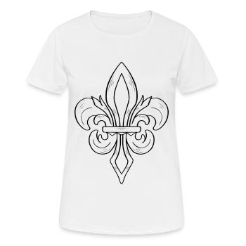 Symbole esthétique baroque Dark Academia - T-shirt respirant Femme - blanc - Devant - AI Model Female 172 dark (172cm)