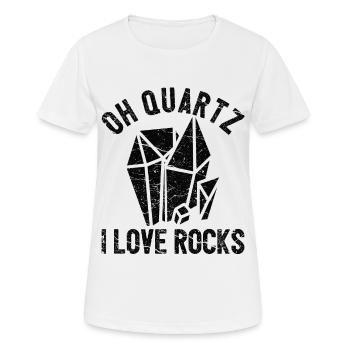Lustiger Geologe auf Steinjagd - Frauen T-Shirt atmungsaktiv - Weiß - Vorne - AI Model Female 172 dark (172cm)
