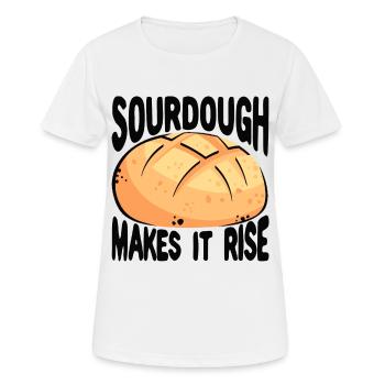 Funny bread baker - Women's Breathable T-Shirt - white - Front - AI Model Female 172 dark (172cm)