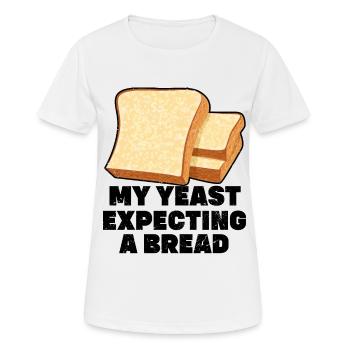 Funny bread baker - Women's Breathable T-Shirt - white - Front - AI Model Female 172 dark (172cm)