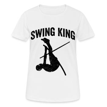 Lustiger Stabhochsprung Stabhochsprung - Frauen T-Shirt atmungsaktiv - Weiß - Vorne - AI Model Female 172 dark (172cm)