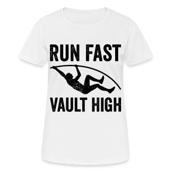Fun Pole Vault Pole Vault - Women's Breathable T-Shirt - white - Front - AI Model Female 172 dark (172cm)