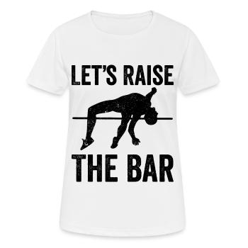 Saut à la perche amusant Saut à la perche - T-shirt respirant Femme - blanc - Devant - AI Model Female 172 dark (172cm)