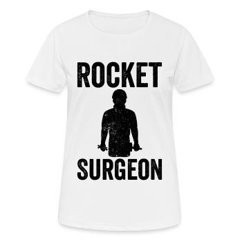 Chirurgien de l’acier Forgeron Forgeron - T-shirt respirant Femme - blanc - Devant - AI Model Female 172 dark (172cm)
