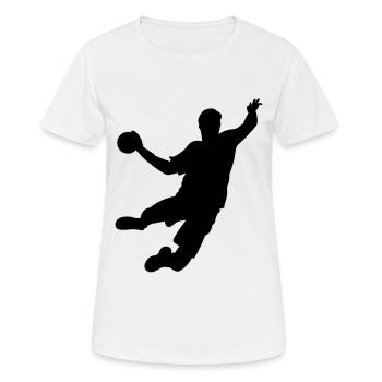 Handballer - Women's Breathable T-Shirt - white - Front - AI Model Female 172 dark (172cm)