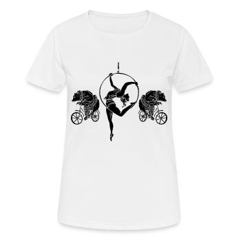 Circus Artist - Women's Breathable T-Shirt - white - Front - AI Model Female 172 dark (172cm)