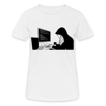 Programmierer Programmierung Kodierung - Frauen T-Shirt atmungsaktiv - Weiß - Vorne - AI Model Female 172 dark (172cm)