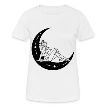 Déesse de la Lune Wicca Mythologie nordique païenne - T-shirt respirant Femme - blanc - Devant - AI Model Female 172 dark (172cm)