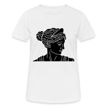 Aphrodite Déesse de l’Amour Beauté Grec Ancien - T-shirt respirant Femme - blanc - Devant - AI Model Female 172 dark (172cm)