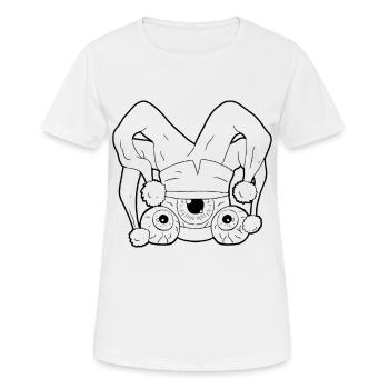 Clowncore Aesthetic Jester Clown Weirdcore - Women's Breathable T-Shirt - white - Front - AI Model Female 172 dark (172cm)