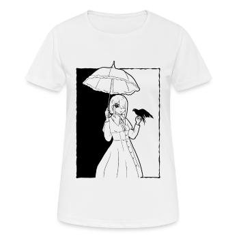 Finlandais Goth Esthétique Gothique Anime Fille Goth - T-shirt respirant Femme - blanc - Devant - AI Model Female 172 dark (172cm)