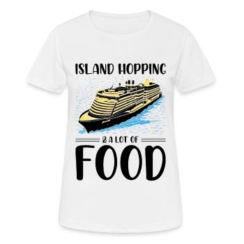 Funny Cruising Kreuzfahrtschiff Kreuzfahrtschiff - Frauen T-Shirt atmungsaktiv - Weiß - Vorne - AI Model Female 172 dark (172cm)
