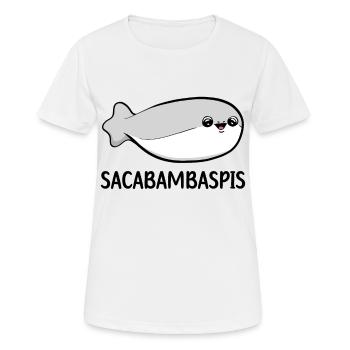 Sacabambaspis Fish Meme - Women's Breathable T-Shirt - white - Front - AI Model Female 172 dark (172cm)